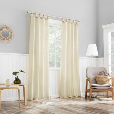 Hathaway Twist Tab Semi-Sheer Tab Top Curtain Panel