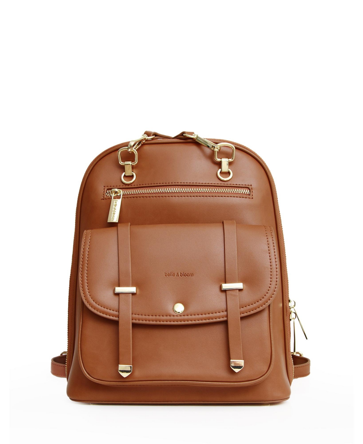 Women Belle & Bloom 5th Ave Leather Backpack - Camel