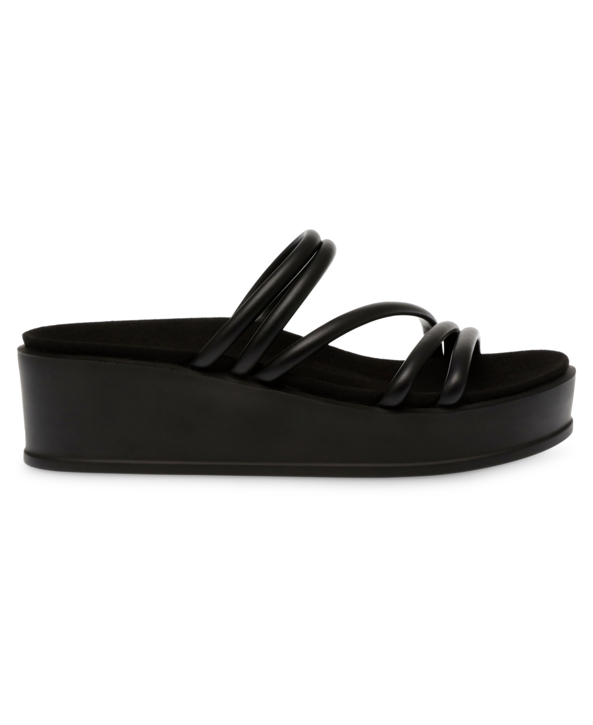 Women's Vaga Wedge Sandals - Black Smooth