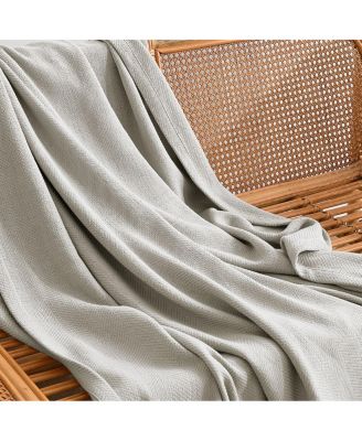 Cotton Blanket/Throw Jacquard, 50" x 70"