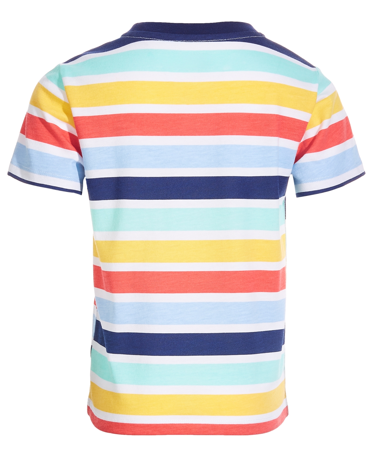 Shop Epic Threads Toddler And Little Boys Wide Multi Striped T-shirt, Created For Macy's In Bright White