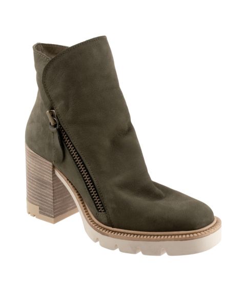 Женские ботинки Bueno Elliott Boot, цвет: Армейский зелёный нубуковый
