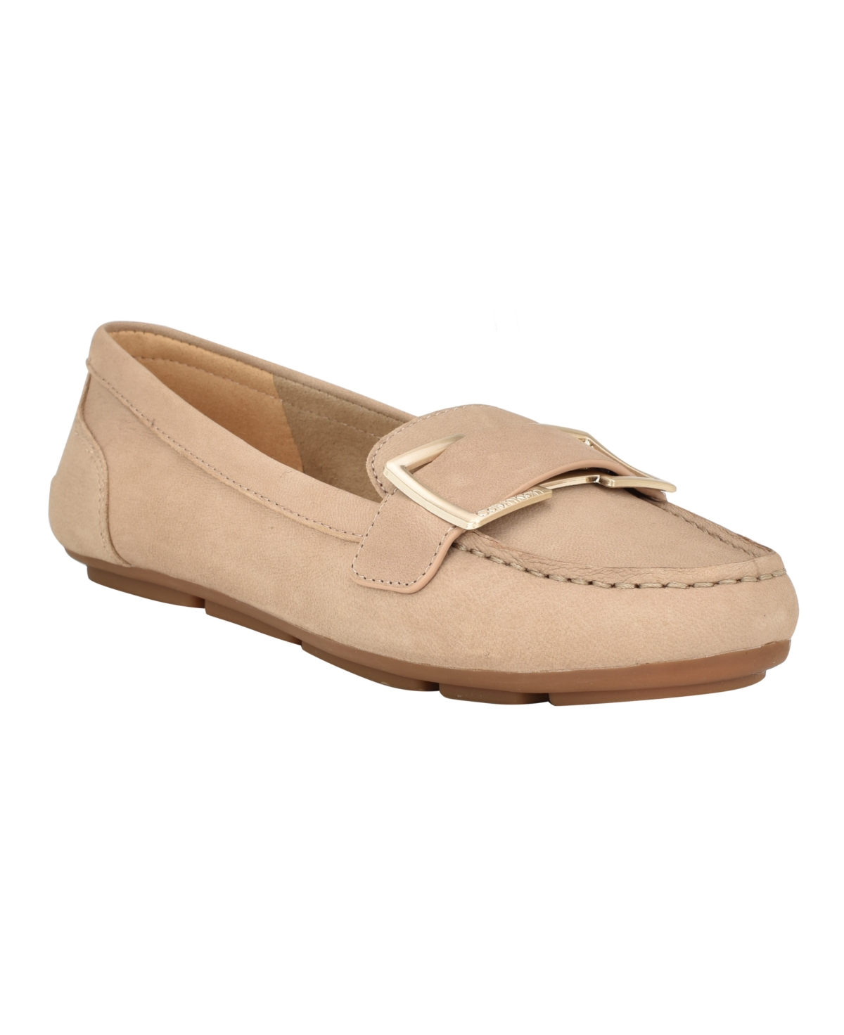 Calvin Klein Women's Lydia Casual Loafers In Taupe Leather