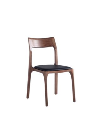 Moderno 2-Piece Leatherette Upholstered Stackable Dining Chair Set