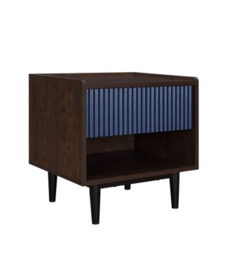 Duane 20.23" Ribbed 1-Drawer Nightstand