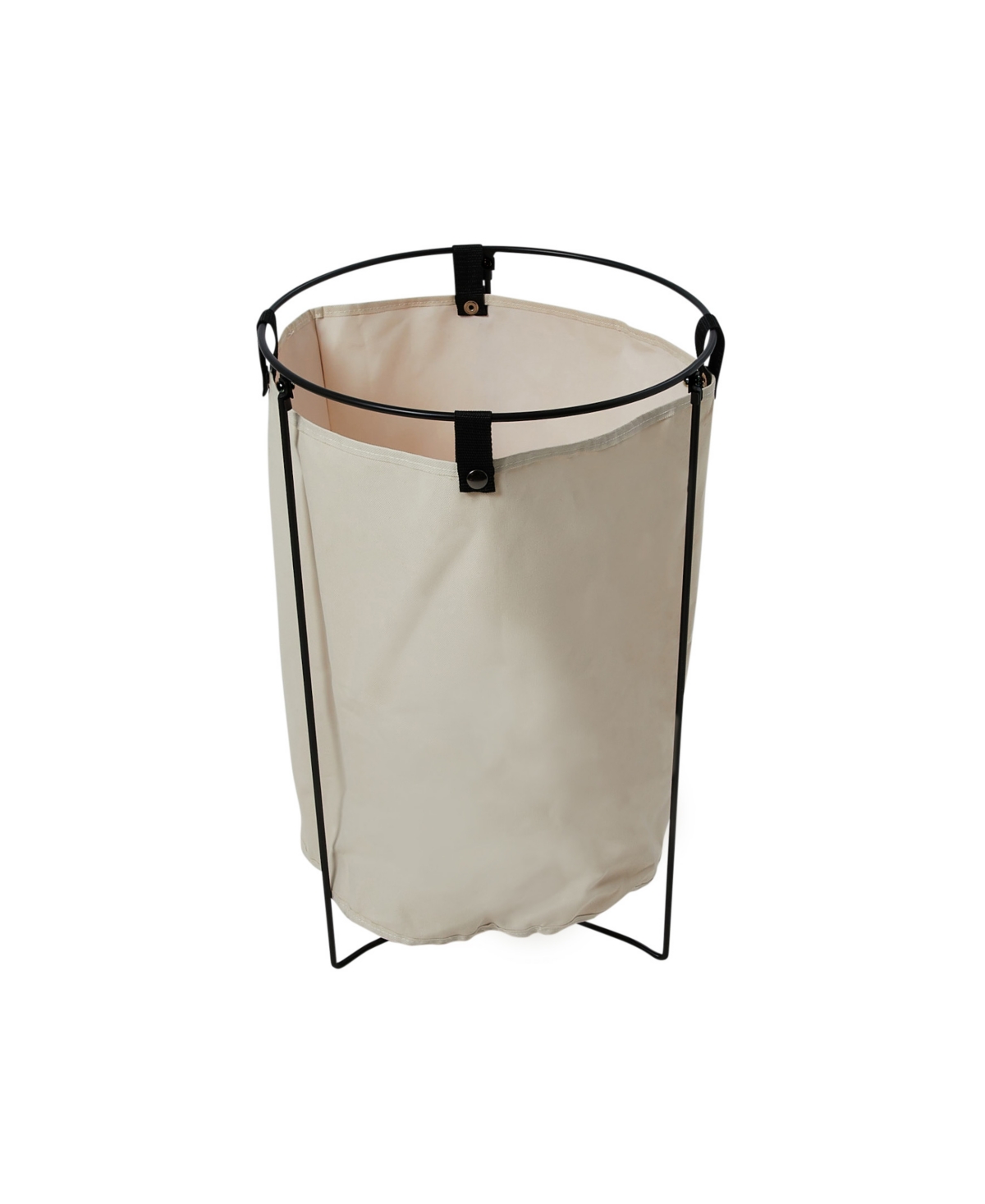 Household Essentials Iron Laundry Hamper With Removable Bag In Natural