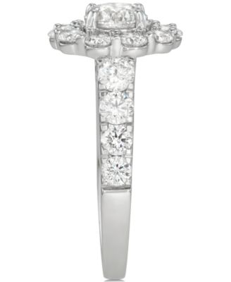 Diamond Round Halo Bridal Set (3 ct. t.w.) in 18k White Gold