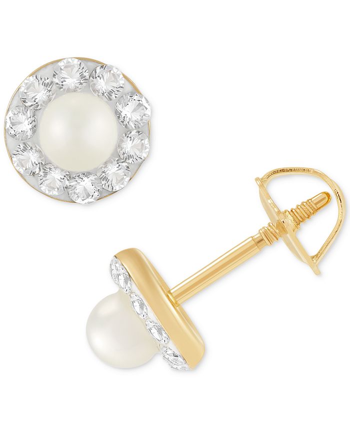 Macy's freshwater online pearl earrings