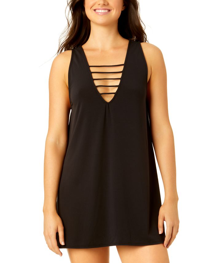 Salt Cove Juniors Strappy Trim Tank Dress Cover Up Created for