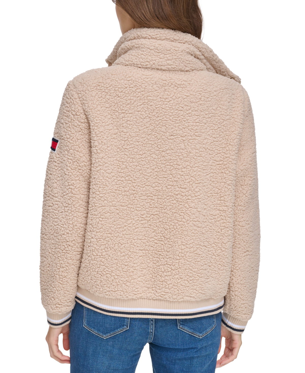 Tommy Hilfiger Women's Zip-Front Fleece Bomber Jacket