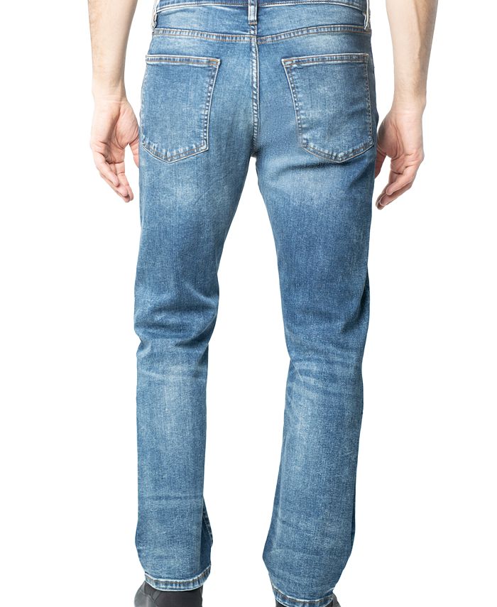 Lazer Men's Straight-Fit Stretch Destroyed Jeans - Macy's