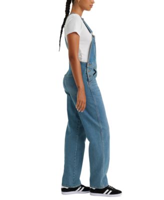 Women's Vintage-Style Cotton Denim Overalls