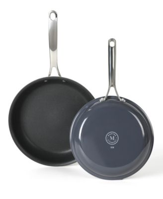 Martha Stewart Collection Lockton Aluminum 2 Piece Fry Pan Set - Macy's