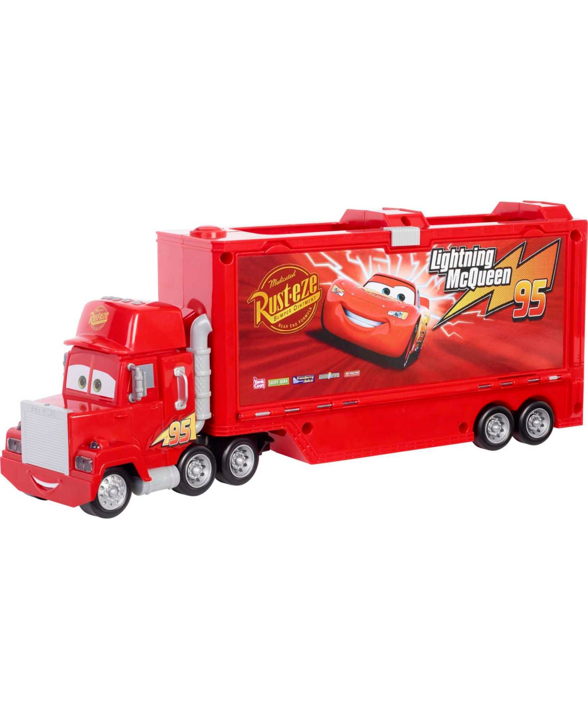 Disney Pixar Babies' Cars Track Talkers Chat And Haul Mack Vehicle,17" Talking Movie Toy In Multi-color