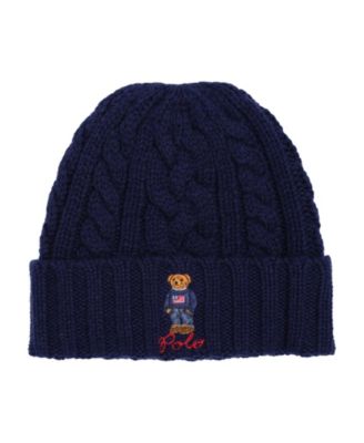 Polo Ralph Lauren Men s Cable Knit Polo Bear Cuff Hat Macy s