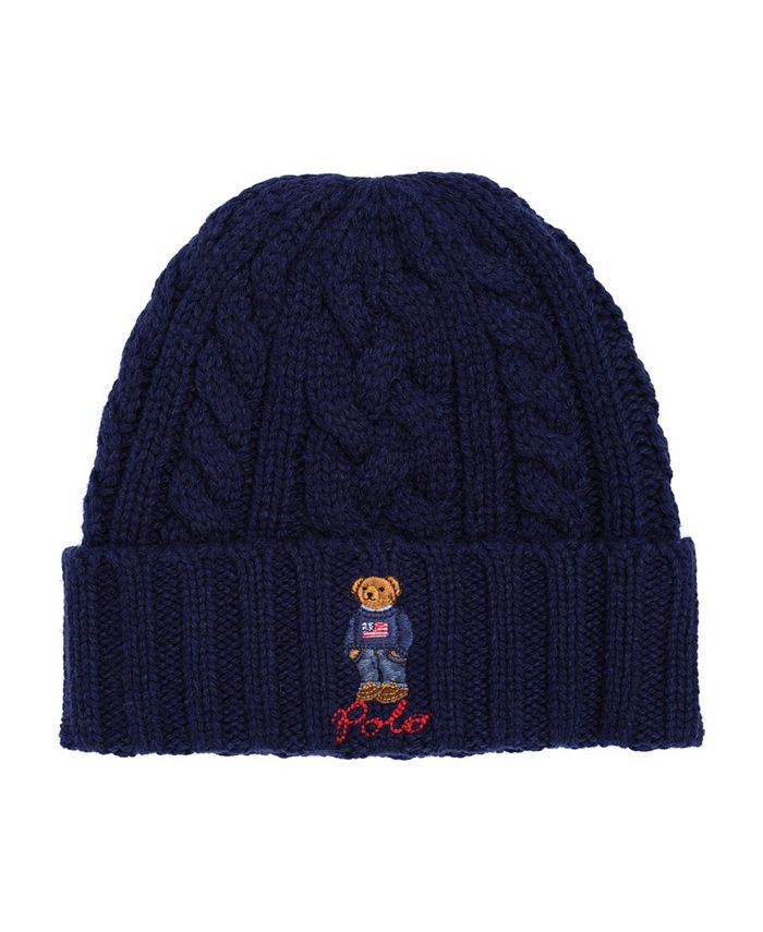 Men's polo bear cuffed on sale hat