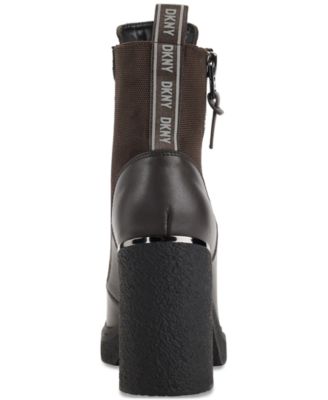 Women's Toia Lace-Up Zip Block Heel Booties