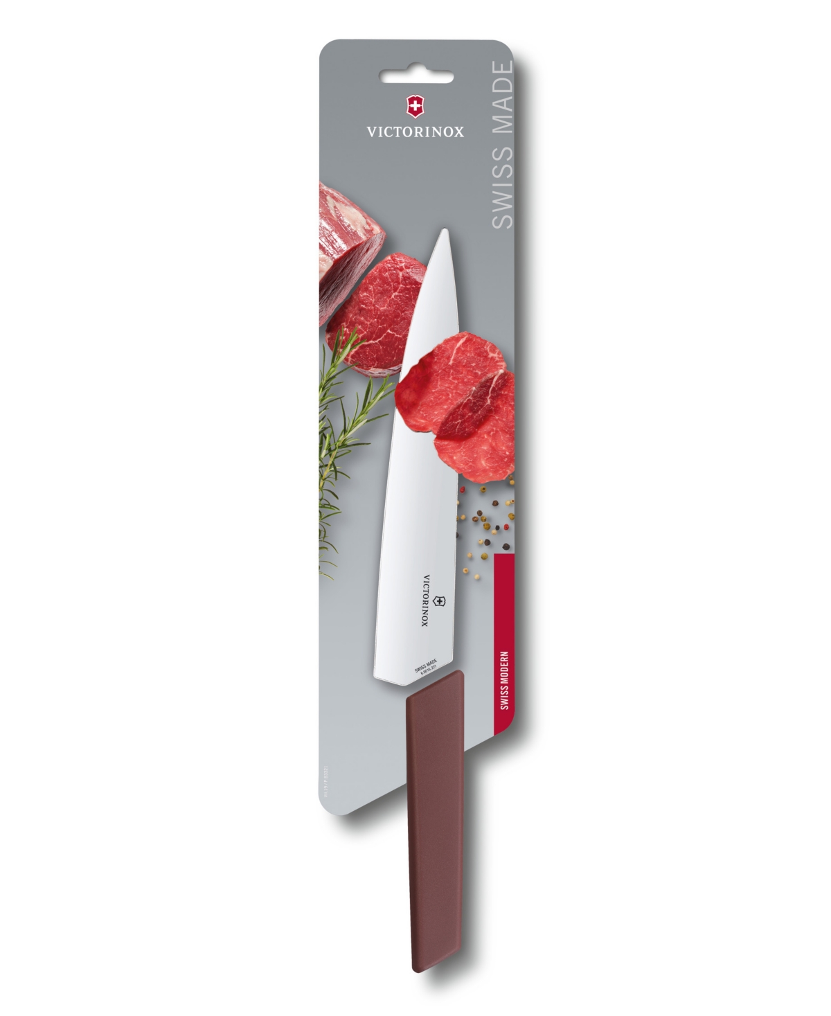Shop Victorinox Stainless Steel 8.7" Carving Knife In Red