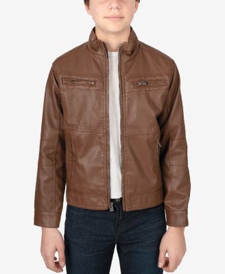 Boy's PU Jacket With Lining