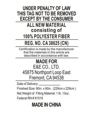 Year-Round 3M-Thinsulate™ Down Alternative 100% Cotton Cover Comforter, Full/Queen