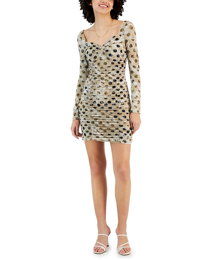 GUESS Women's Milena Printed Bodycon Dress - Macy's