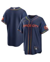 Majestic Men's Houston Astros Navy Henley Jersey Shirt XL Baseball