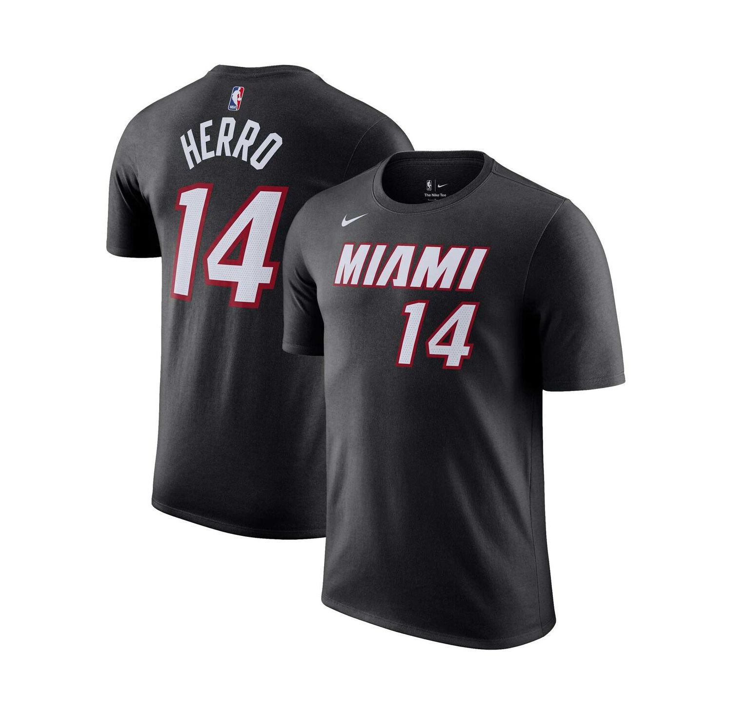 Men's Tyler Hero Black Miami Heat Icon 2022/23 Name and Number T-shirt