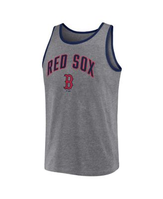 Men's Heather Gray Boston Red Sox Primary Tank Top