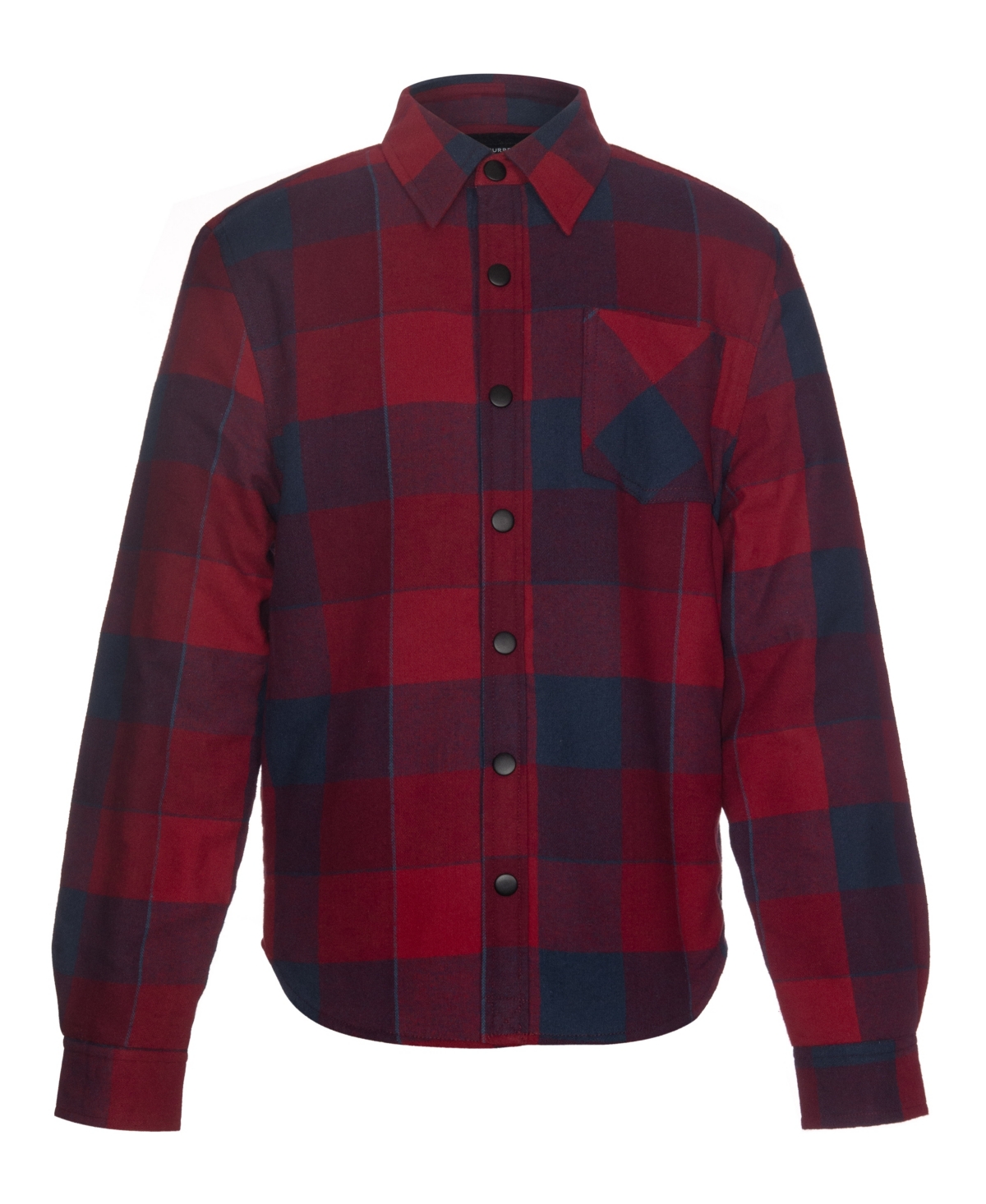 Univibe Kids' Big Boys Holdfast Sherpa Lined Flannel Shirt Jacket In Red
