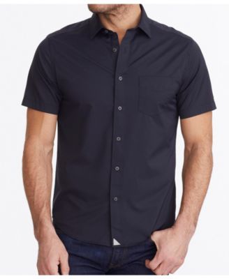Men's Regular Fit Wrinkle-Free Short Sleeve Performance Gironde Button Up Shirt
