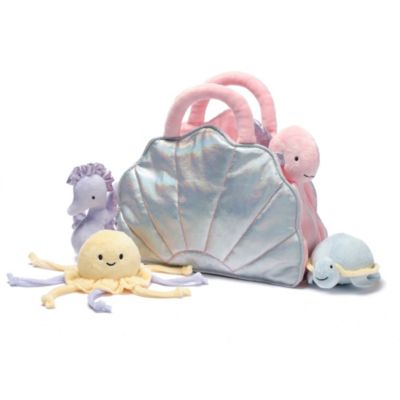 Interactive Aquatic/Sea Shell Plush with Stuffed Animal Toys