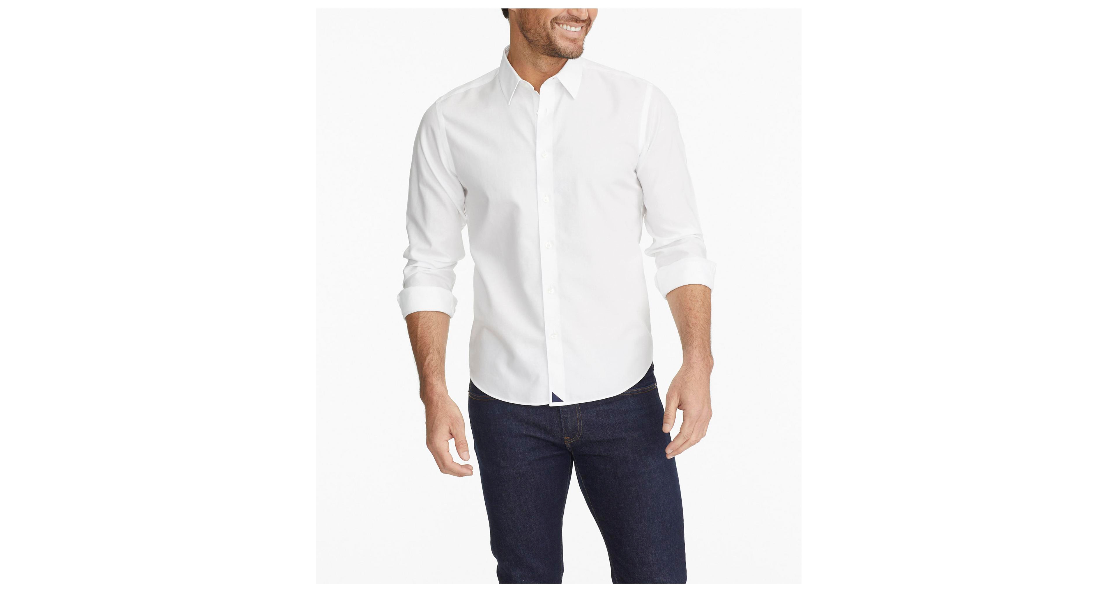 UNTUCKit Men's Slim Fit Wrinkle-Free Las Cases Button Up Shirt