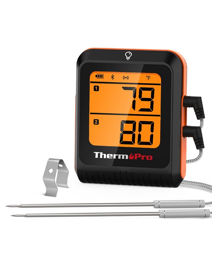 ThermoPro TP920W Digital Bluetooth Leave-in Meat Thermometer - 500-Ft  Range, Smart App, USDA Presets, Black in the Meat Thermometers department  at