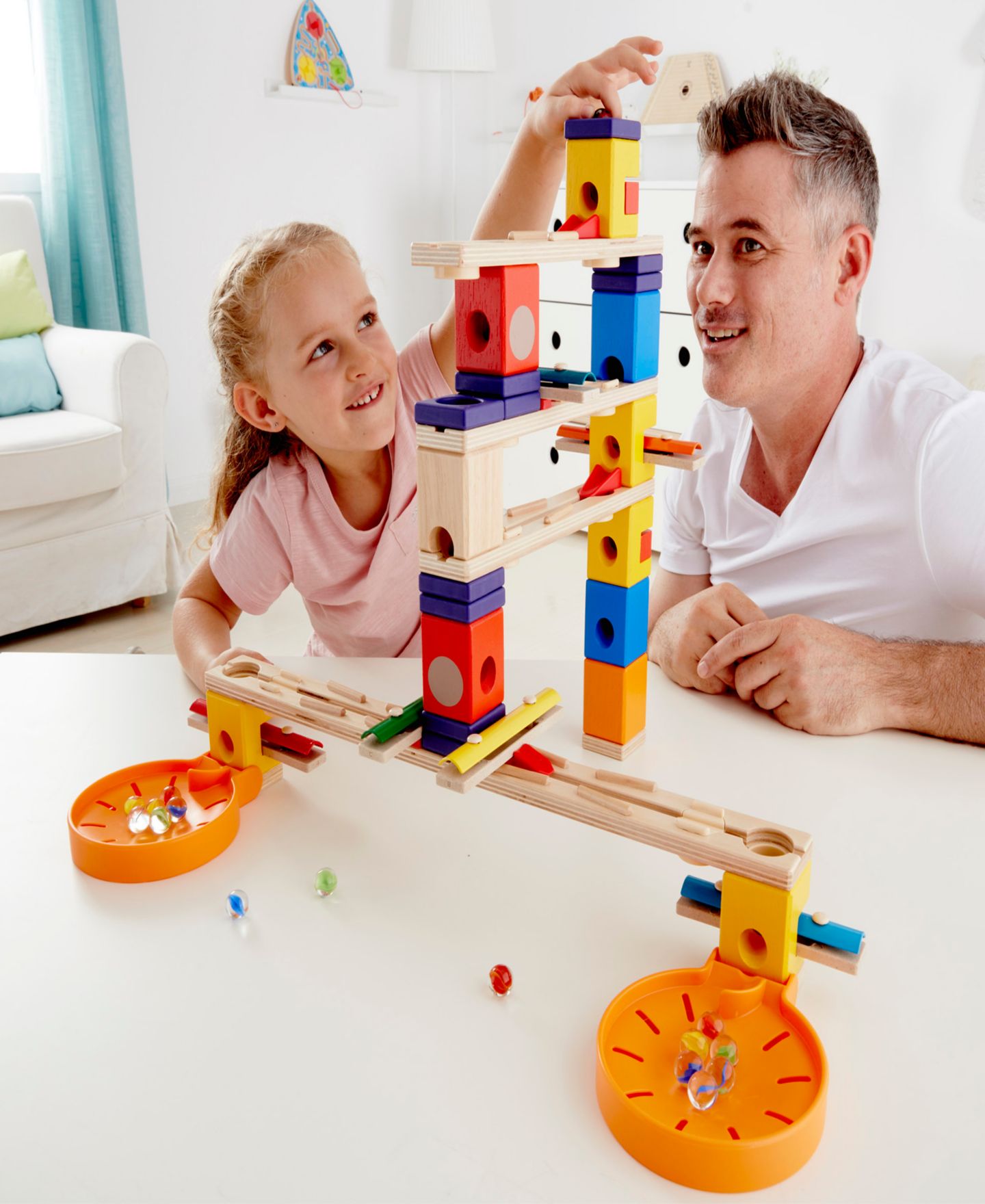 Детская игрушка Hape Music Motion Quadrilla Marble Run Construction — фото 4