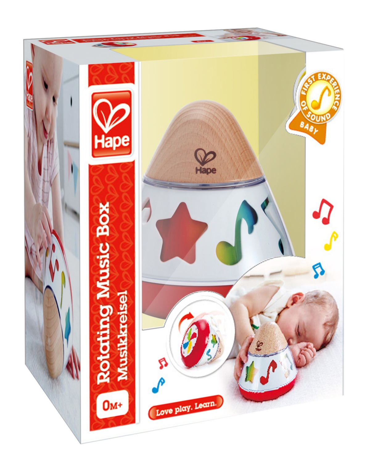 Shop Hape Rotating Baby Music Box In Multi