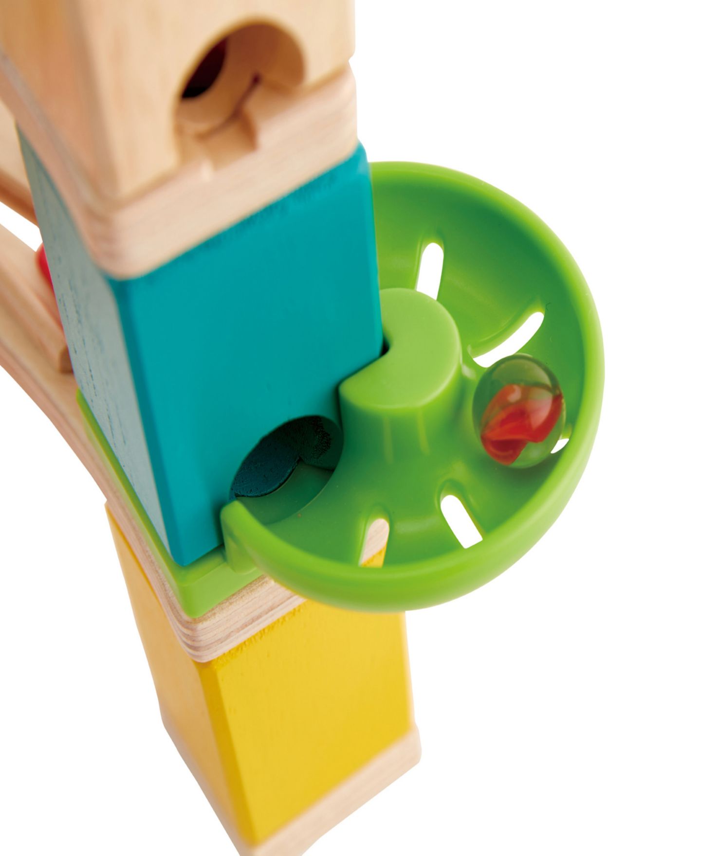 Детский конструктор Hape Cliffhanger Wooden Marble Run 94-Piece Building Set, Ages 4+ — фото 2