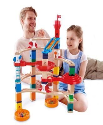 Super Spiral Quadrilla Marble Run Construction