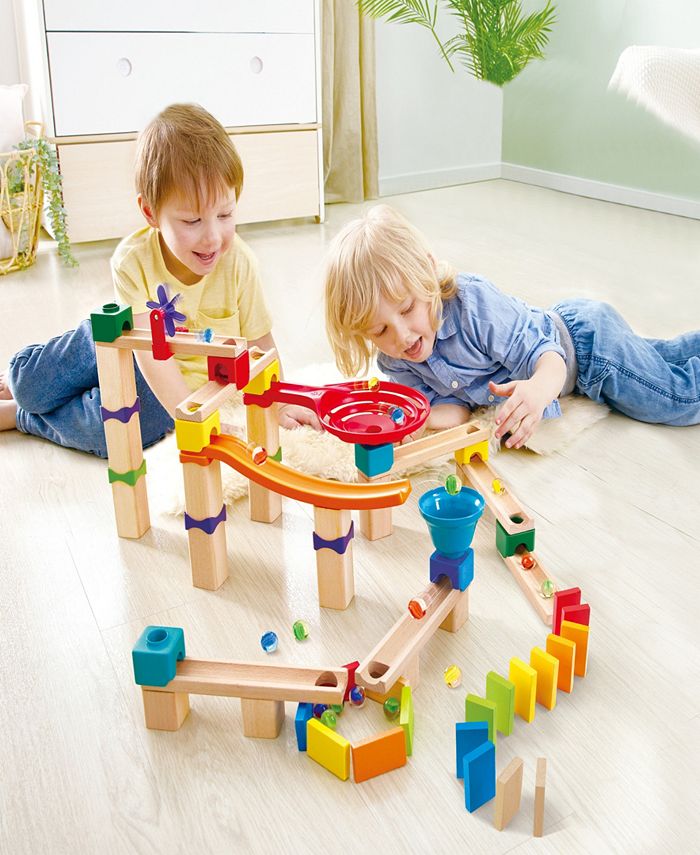 Hape Wooden Marble Run Race Track 81 PCS Macy's