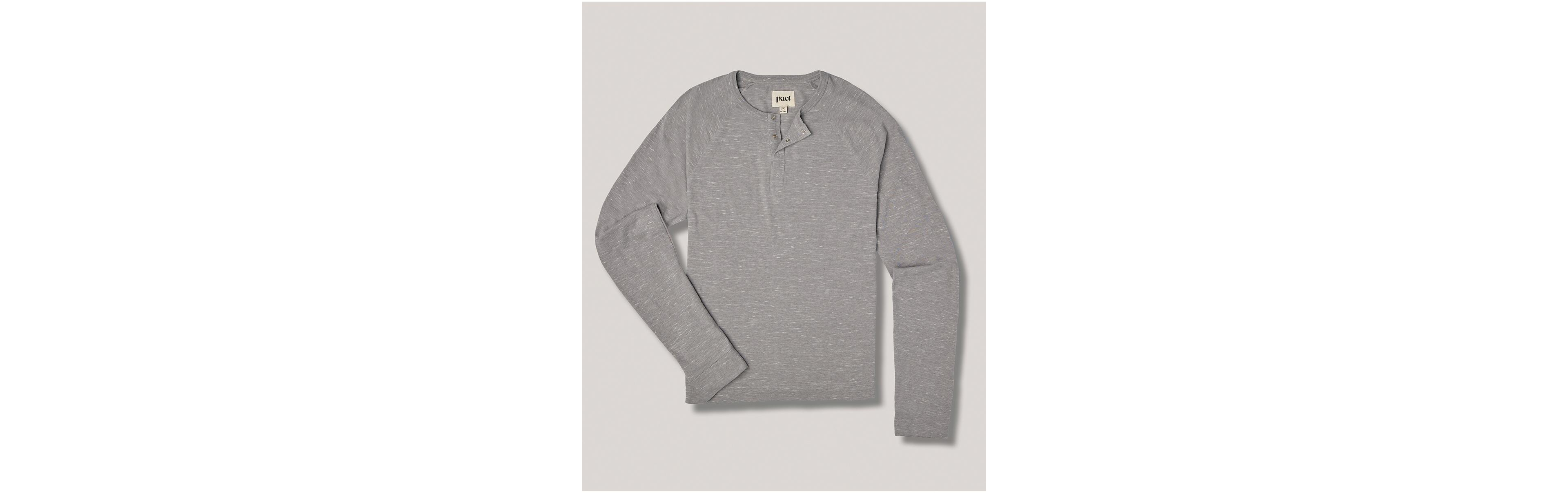 Organic Cotton The Mix Long Sleeve Henley Tee