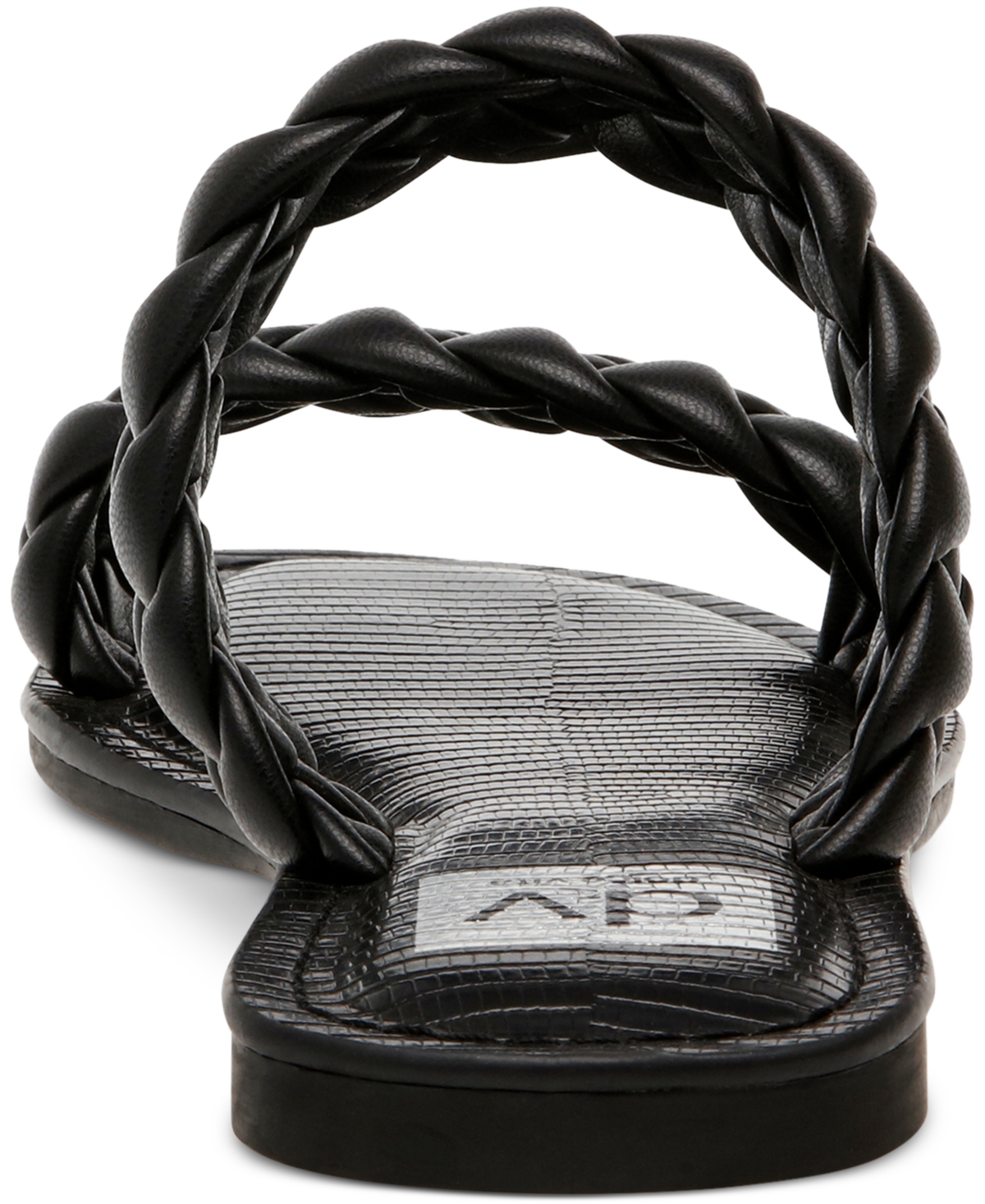 Shop Dv Dolce Vita Women's Jocee Double Band Braided Slide Flat Sandals In Black