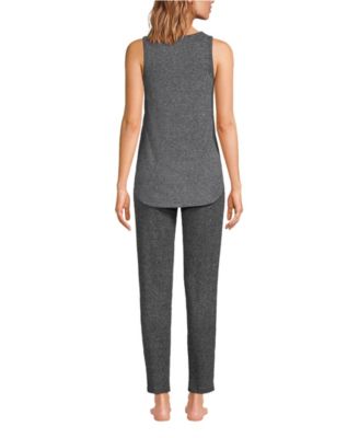 Women's Cozy 3 Piece Pajama Set - Robe Top and Pants