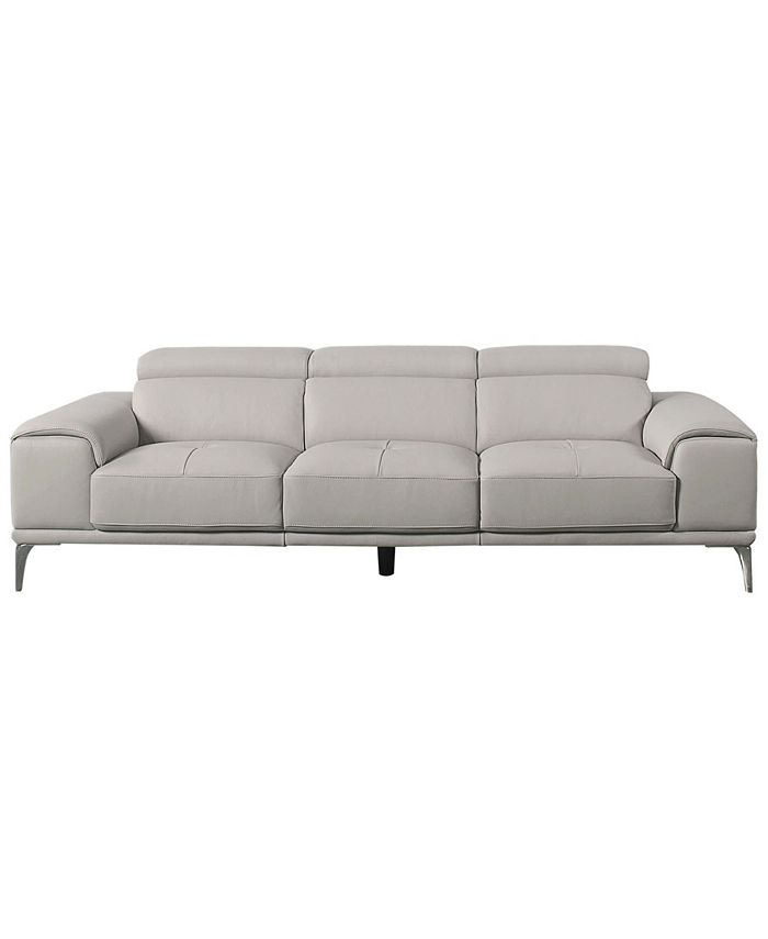 Abbyson Living Quinton 93" Leather Sofa Macy's