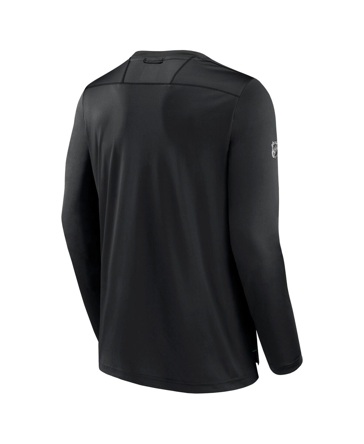 Fanatics Branded  Black San Jose Sharks Authentic Pro Long Sleeve T-shirt In Black
