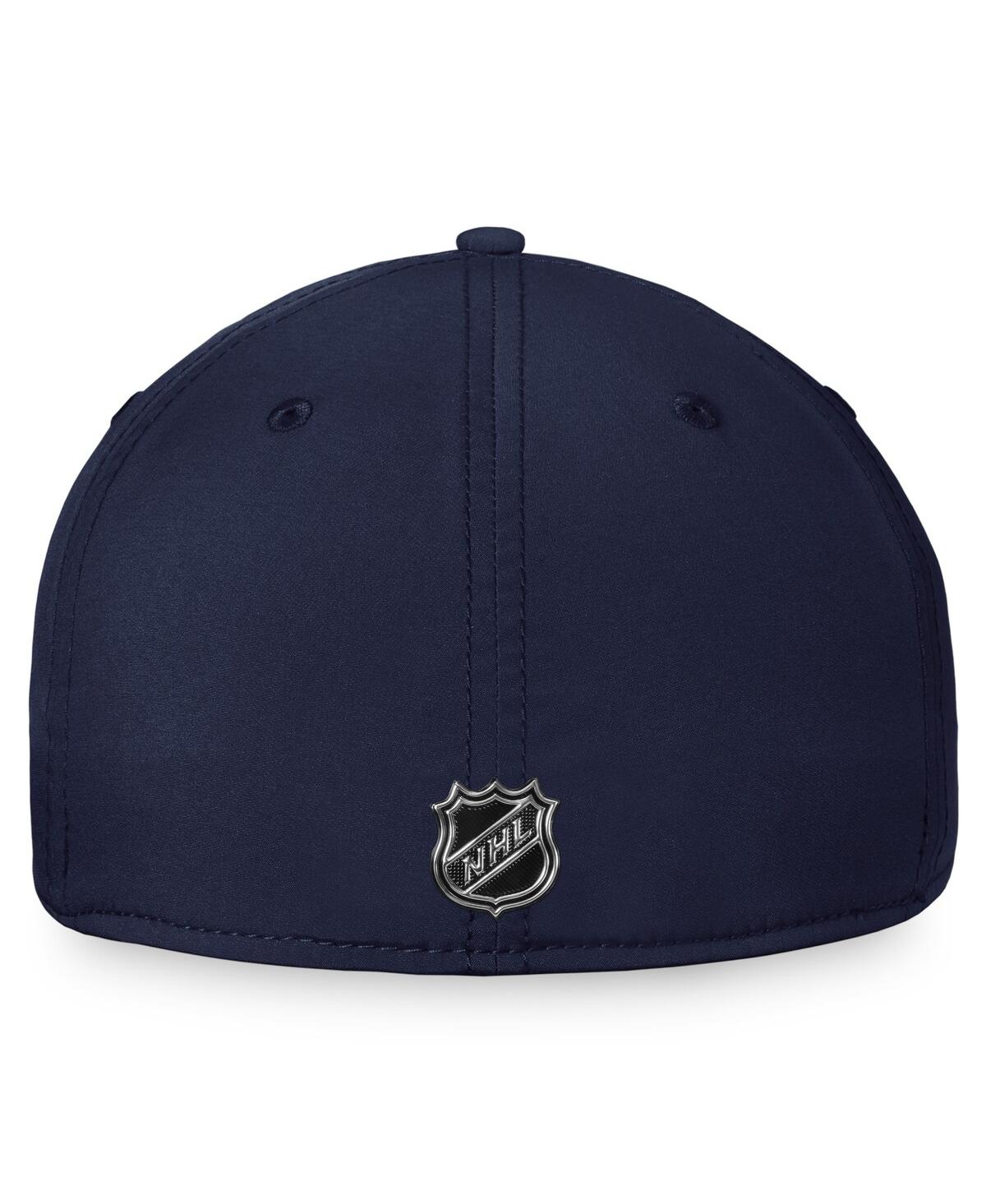 Shop Fanatics Men's  Navy Washington Capitals Authentic Pro Rink Flex Hat