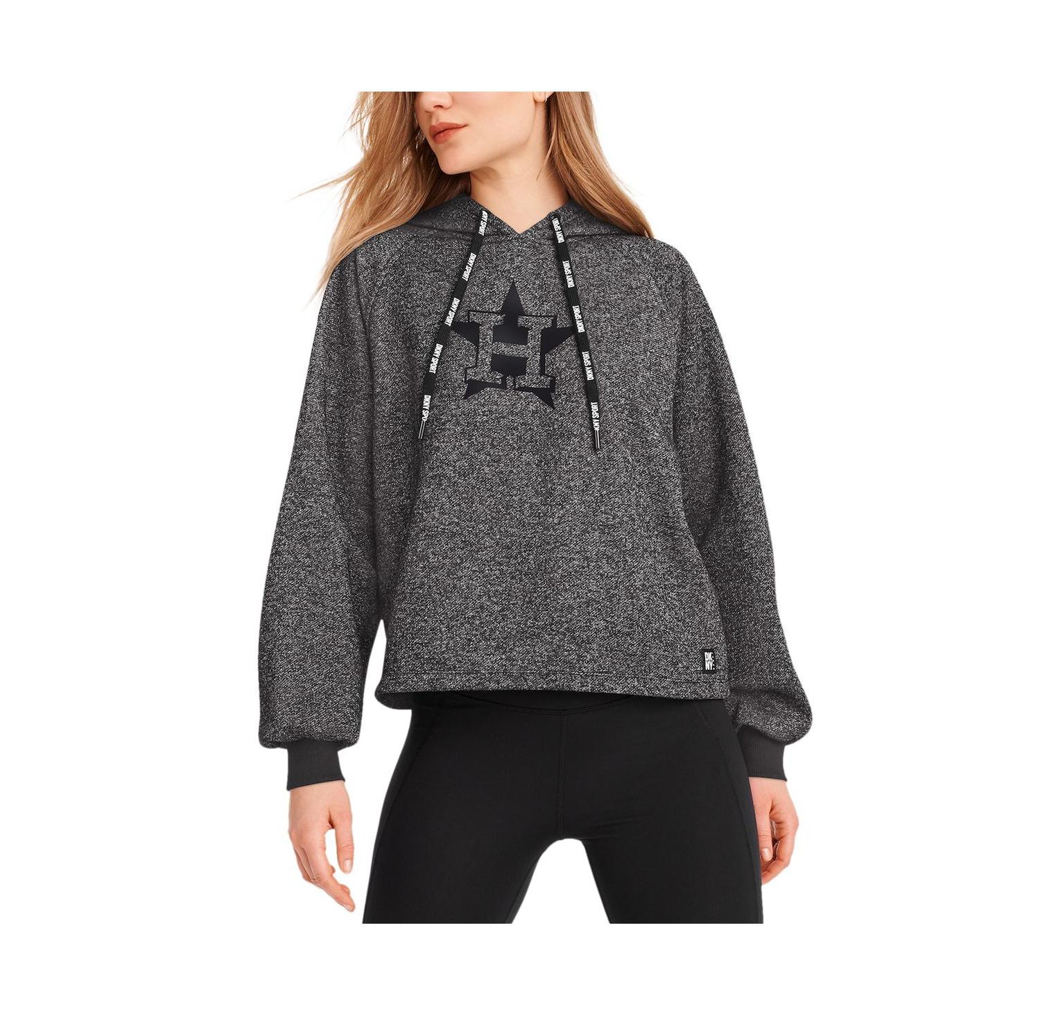 Women's Black Houston Astros Debbie Dolman Raglan Pullover Hoodie