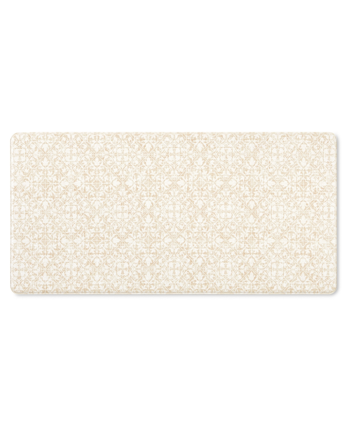 Town & Country Living Basics Comfort Plus Kitchen Mat 26782 1'6" X 3'3" Area Rug In Beige