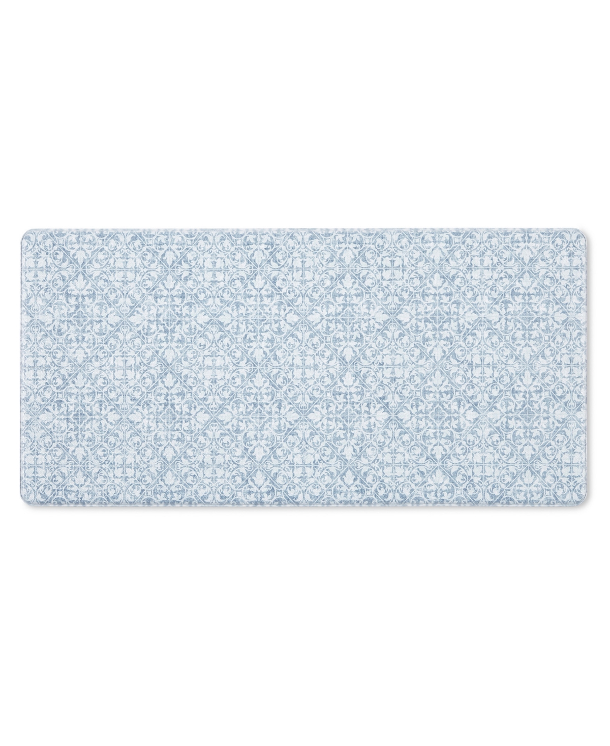 Town & Country Living Basics Comfort Plus Kitchen Mat 26782 1'6" X 3'3" Area Rug In Blue