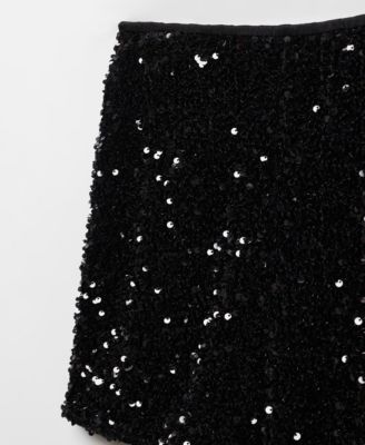 MANGO Women's Sequin Shorts