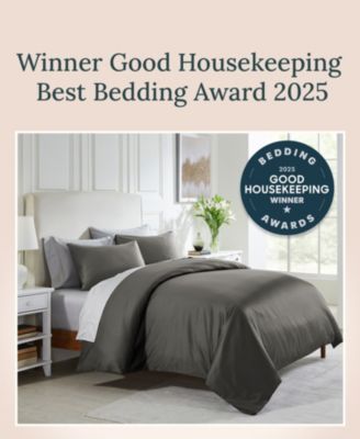 3-Piece Duvet Cover Set - 400 Thread Count 100% Cotton Sateen, Comforter Cover with 2 Pillow Shams by California Design Den