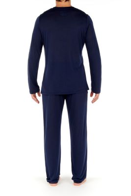 Men's Cocooning Long Sleeve V-Neck T- Shirt